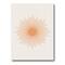 Designart - Minimalist Bright Shining Orange Sun Rays III - Modern Canvas Wall Art Print